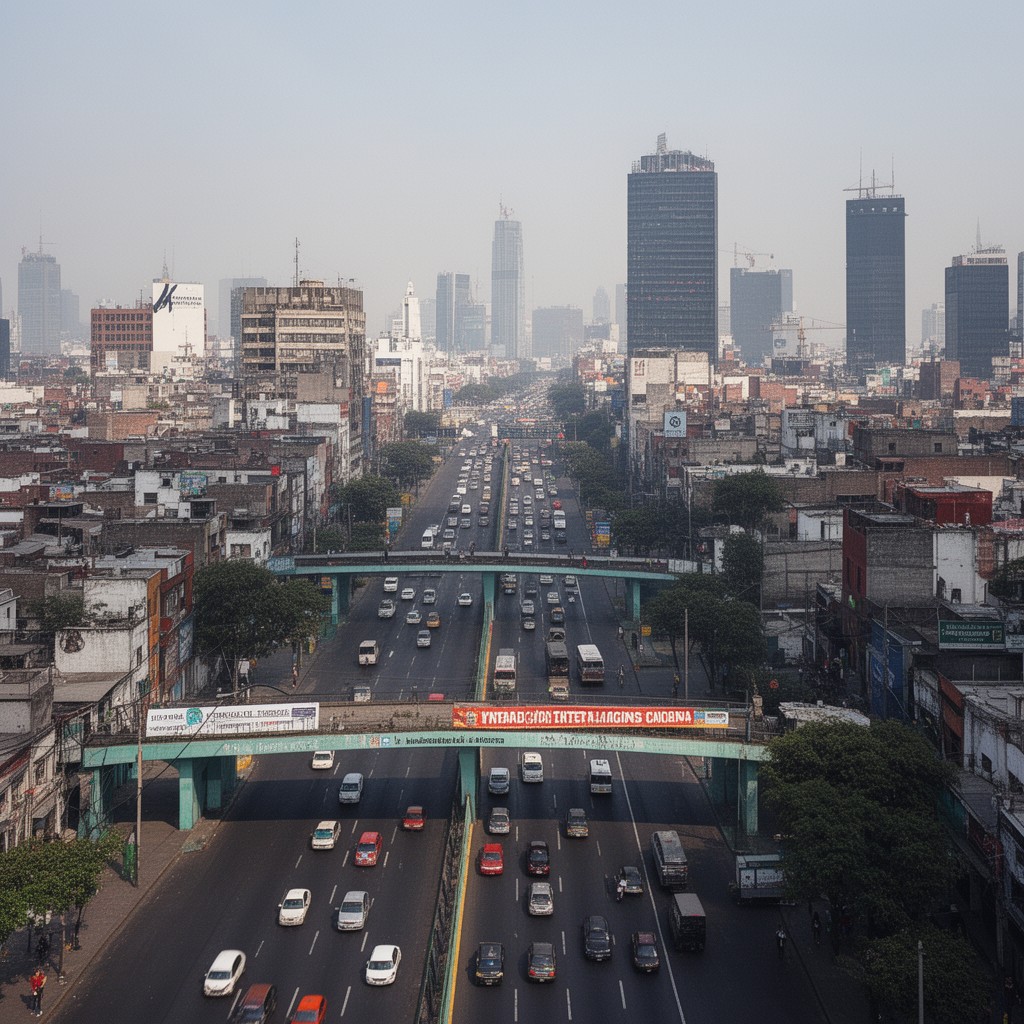 AI-generated illustration of Insurgentes Norte Avenue