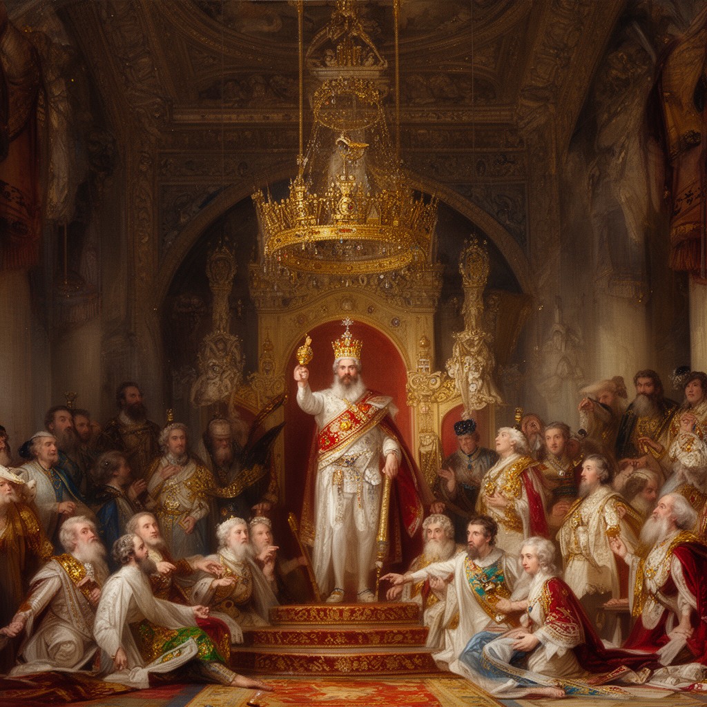AI-generated illustration of Coronation of George IV