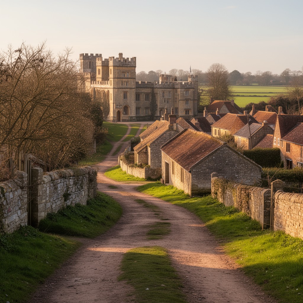 AI-generated illustration of Oxborough