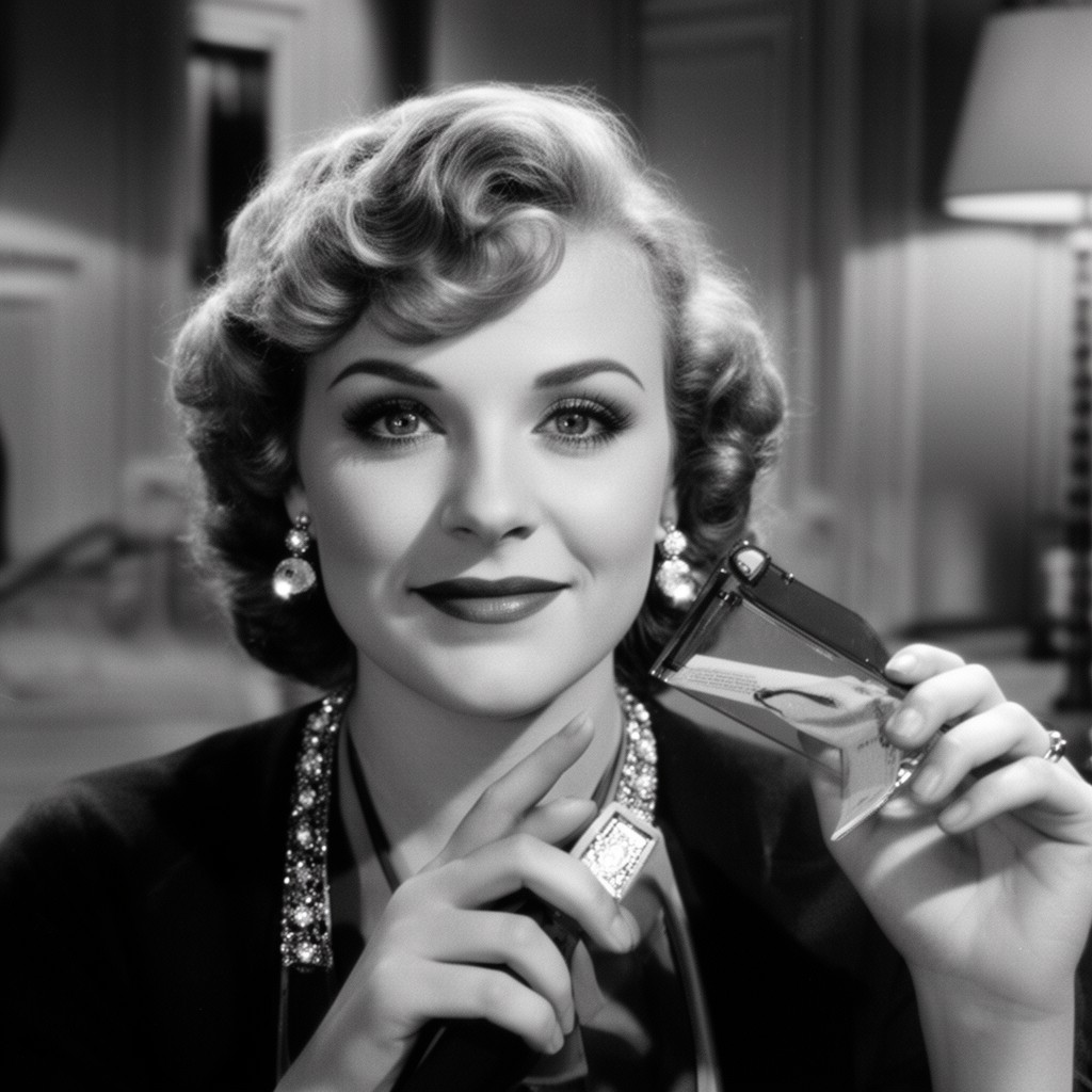 AI-generated illustration of Carole Lombard