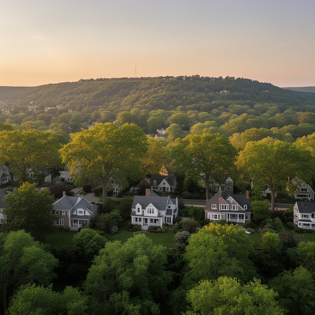 AI-generated illustration of Milton Hill