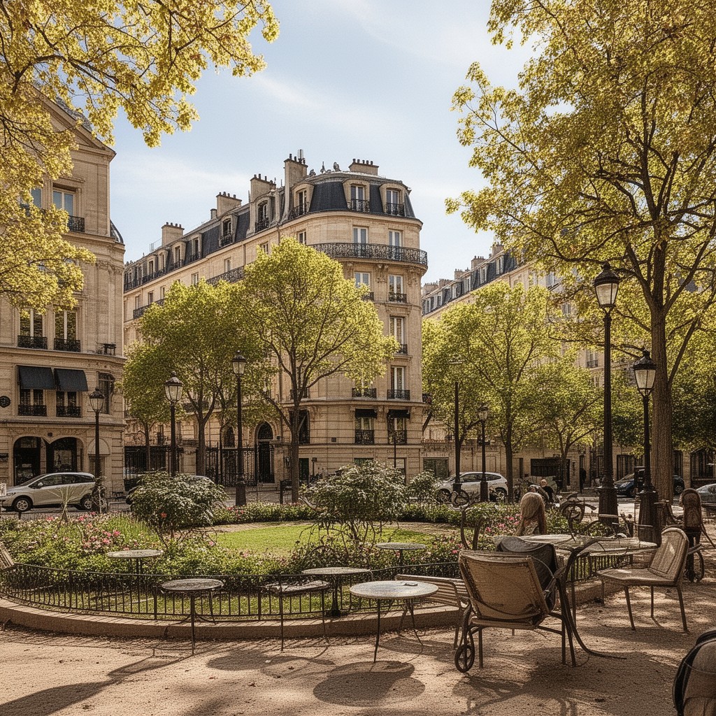 AI-generated illustration of 6th arrondissement of Paris
