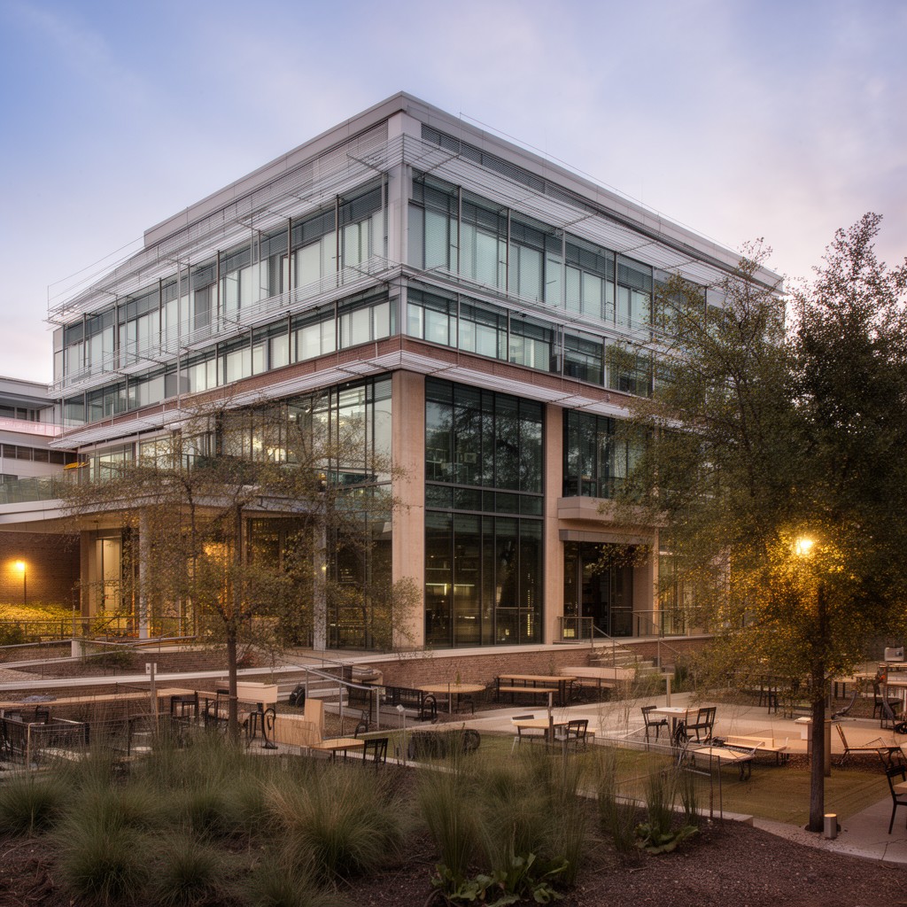 AI-generated illustration of Malone Engineering Center
