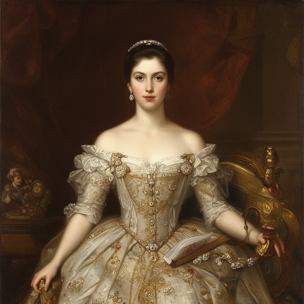 AI-generated illustration of Maria Anna of Spain