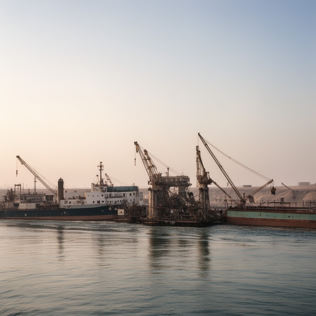 AI-generated illustration of Suez Canal Company