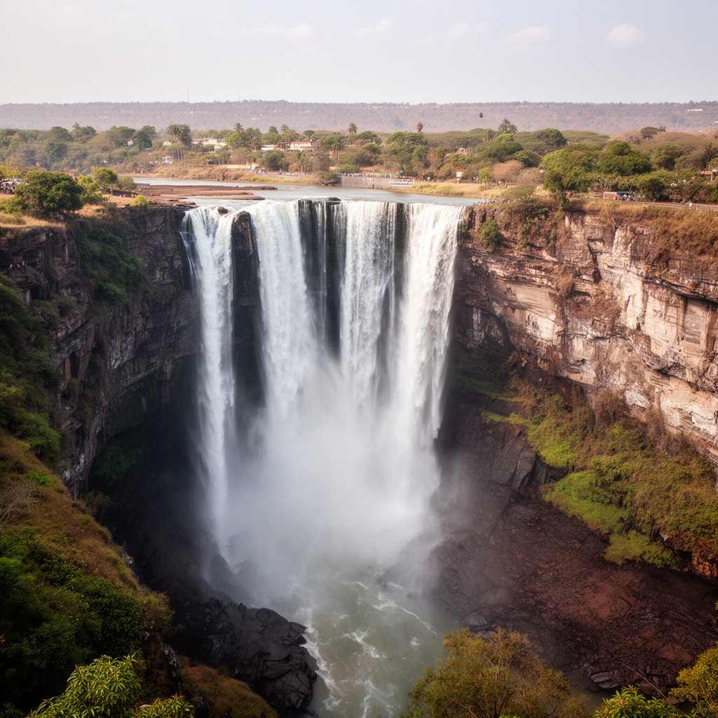 AI-generated illustration of Horseshoe Falls