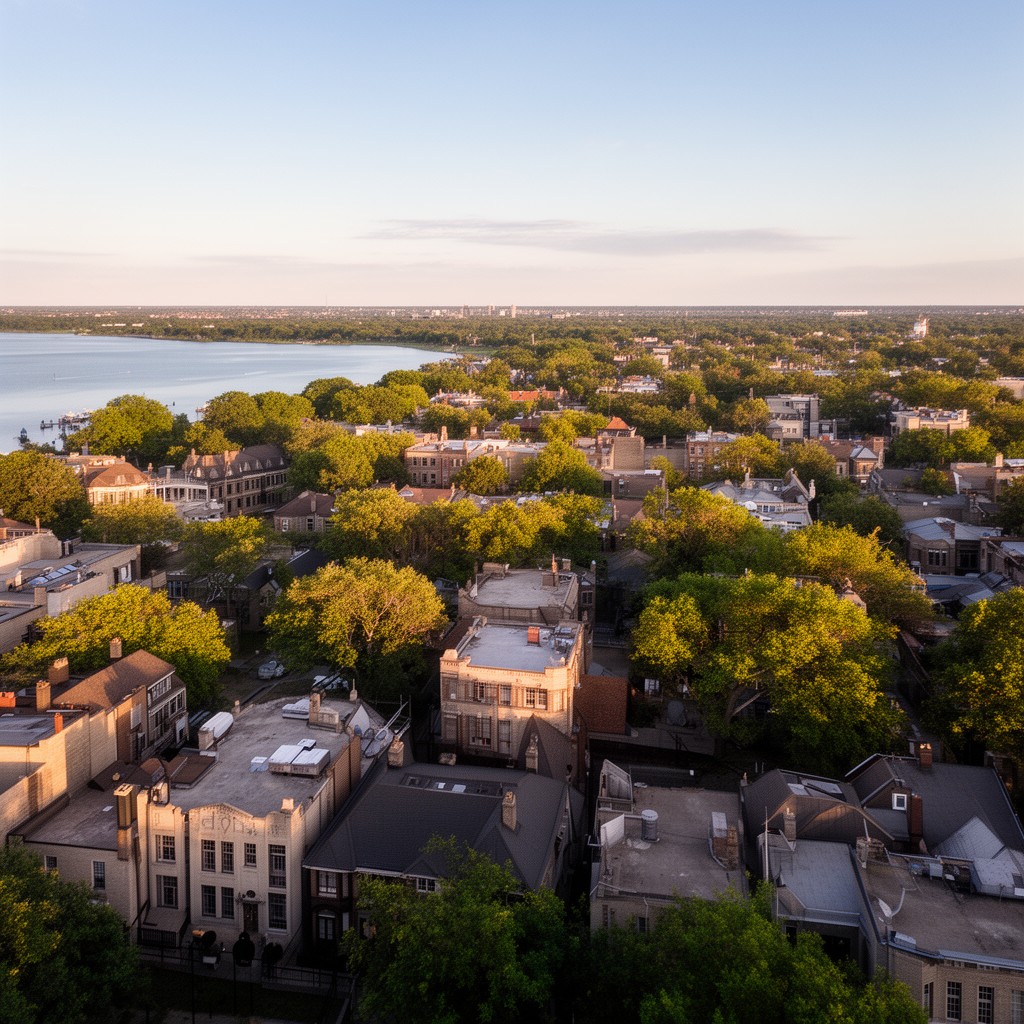 AI-generated illustration of Kenwood, Chicago