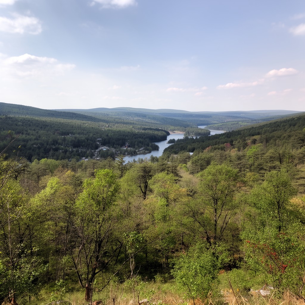 AI-generated illustration of Middlesex Fells Reservation