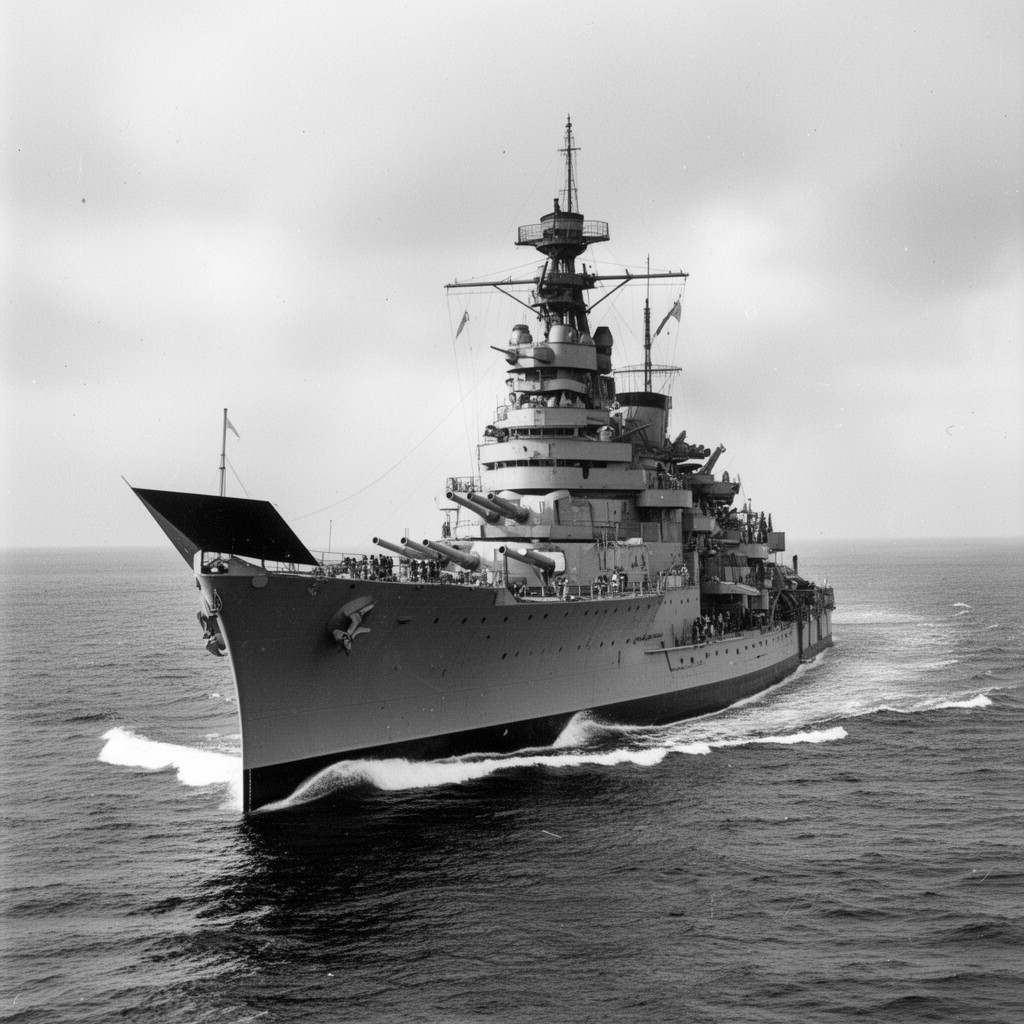 AI-generated illustration of USS Arkansas