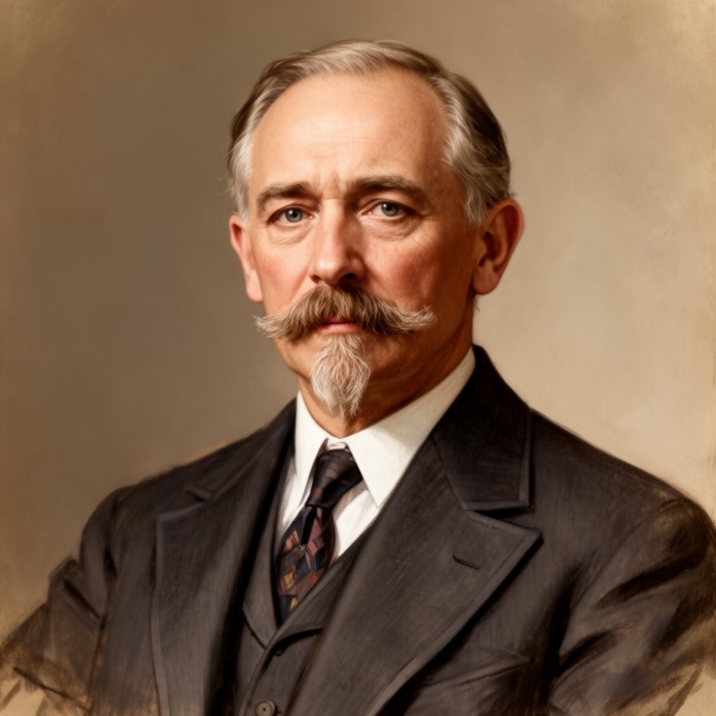 AI-generated illustration of Ernst Zermelo