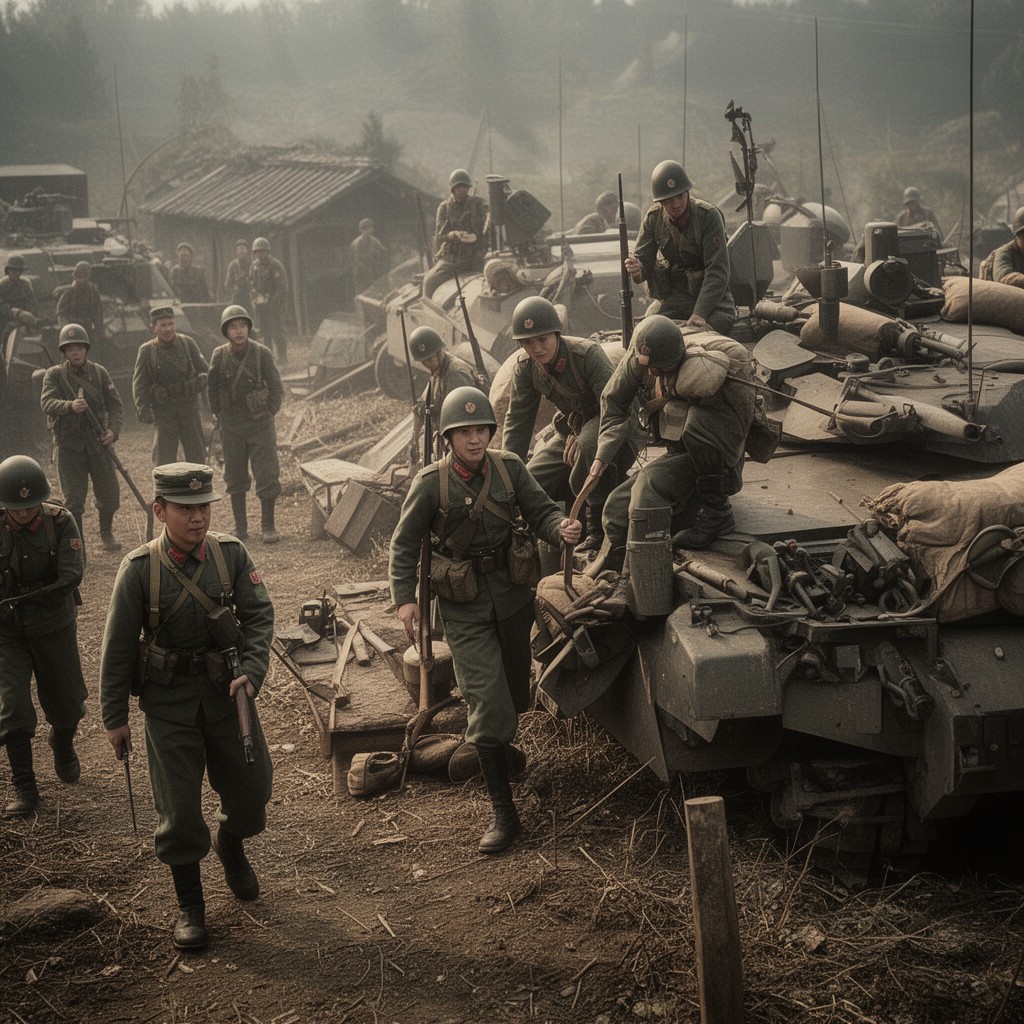 AI-generated illustration of Japanese North China Area Army