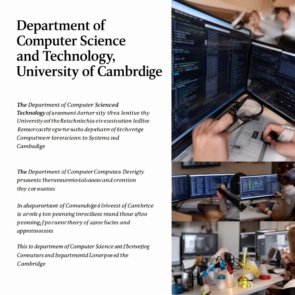 AI-generated illustration of Department of Computer Science and Technology, University of Cambridge