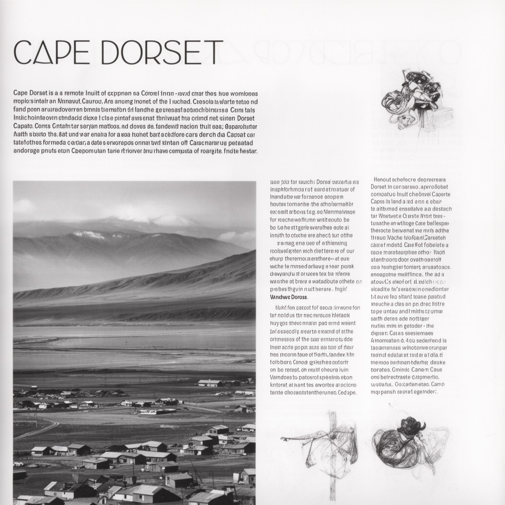 AI-generated illustration of Cape Dorset