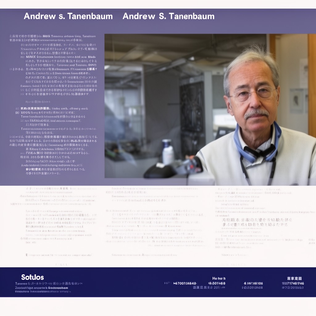 AI-generated illustration of Andrew S. Tanenbaum