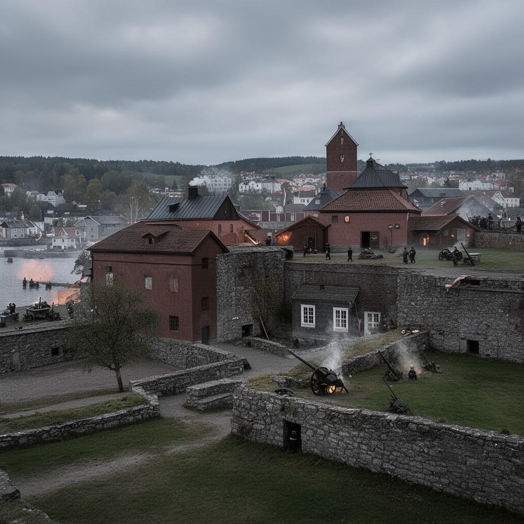 AI-generated illustration of Sieges of Fredriksten fortress