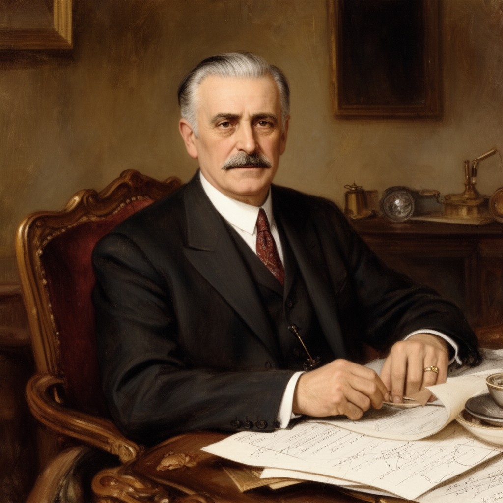 AI-generated illustration of Calouste Gulbenkian
