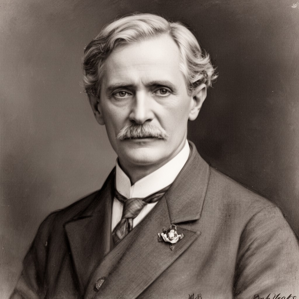 AI-generated illustration of W.B. Yeats
