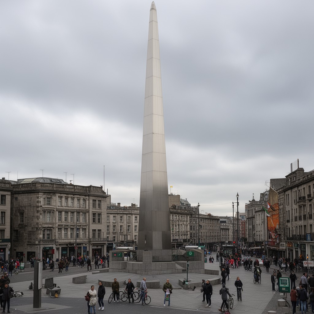 AI-generated illustration of The Spire of Dublin