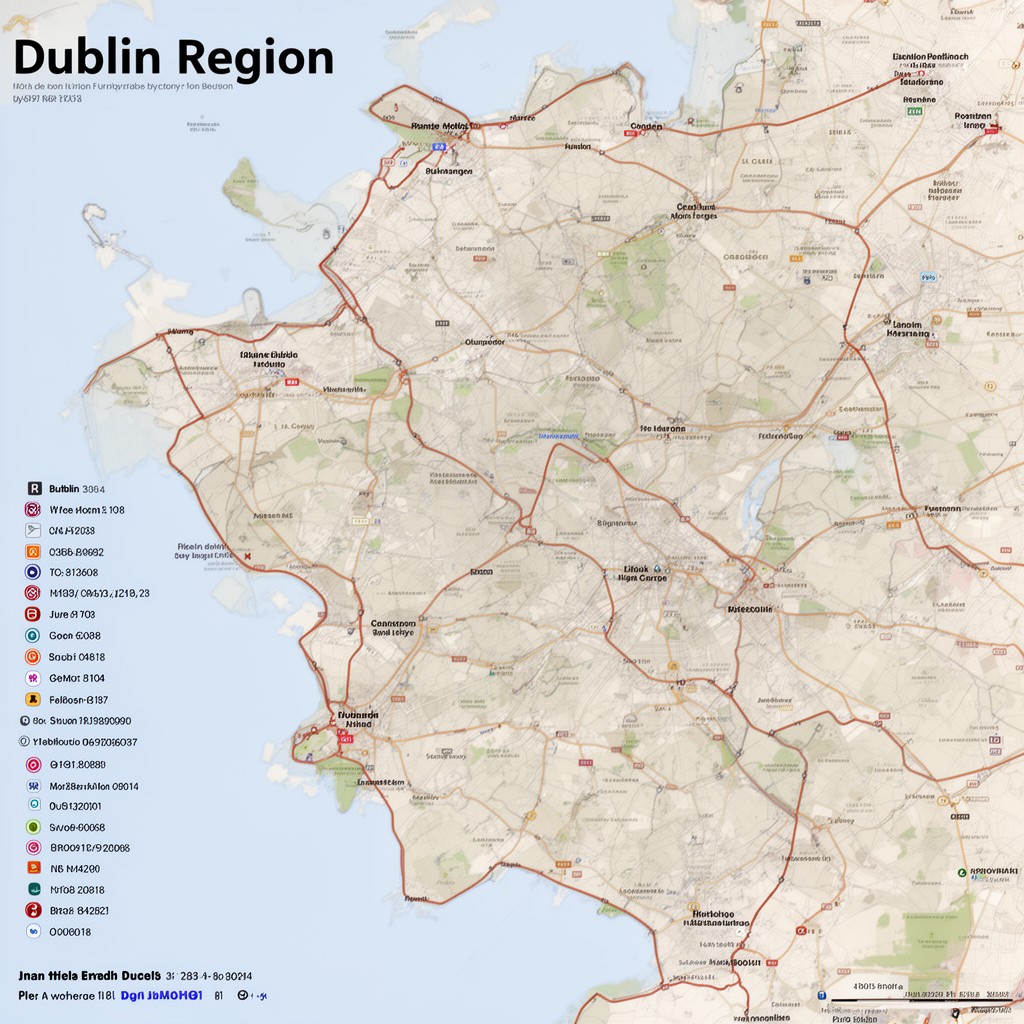 AI-generated illustration of Dublin Region