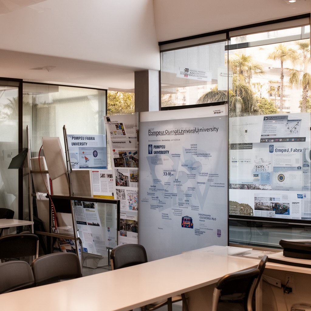 AI-generated illustration of Pompeu Fabra University