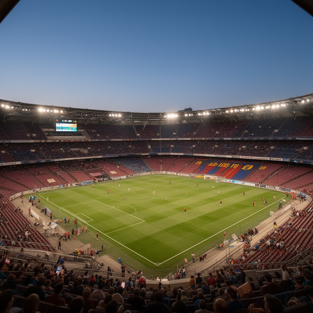 AI-generated illustration of Camp Nou