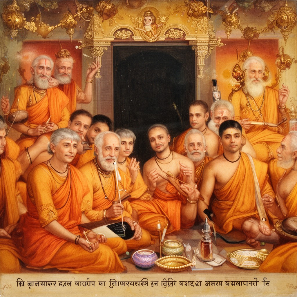 AI-generated illustration of Shravakas