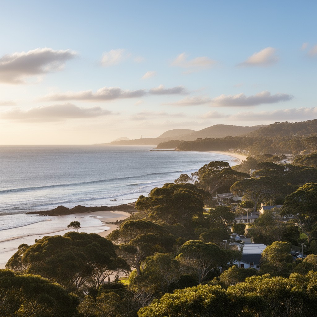 AI-generated illustration of Port Macquarie