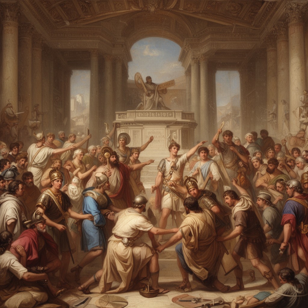 AI-generated illustration of Romans