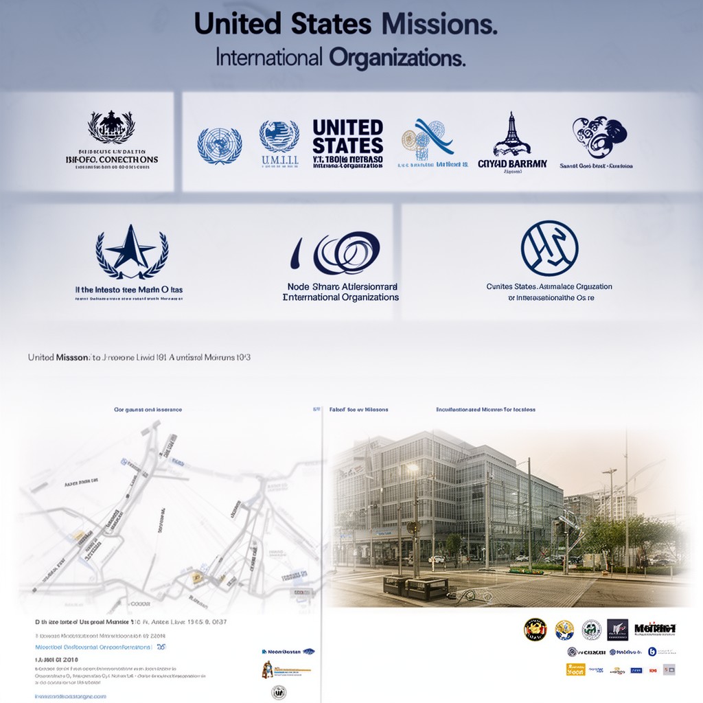 AI-generated illustration of United States missions to international organizations