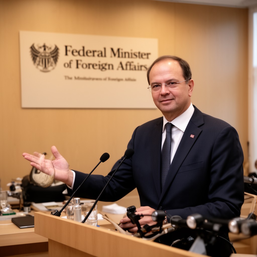 AI-generated illustration of Federal Minister of Foreign Affairs of Germany
