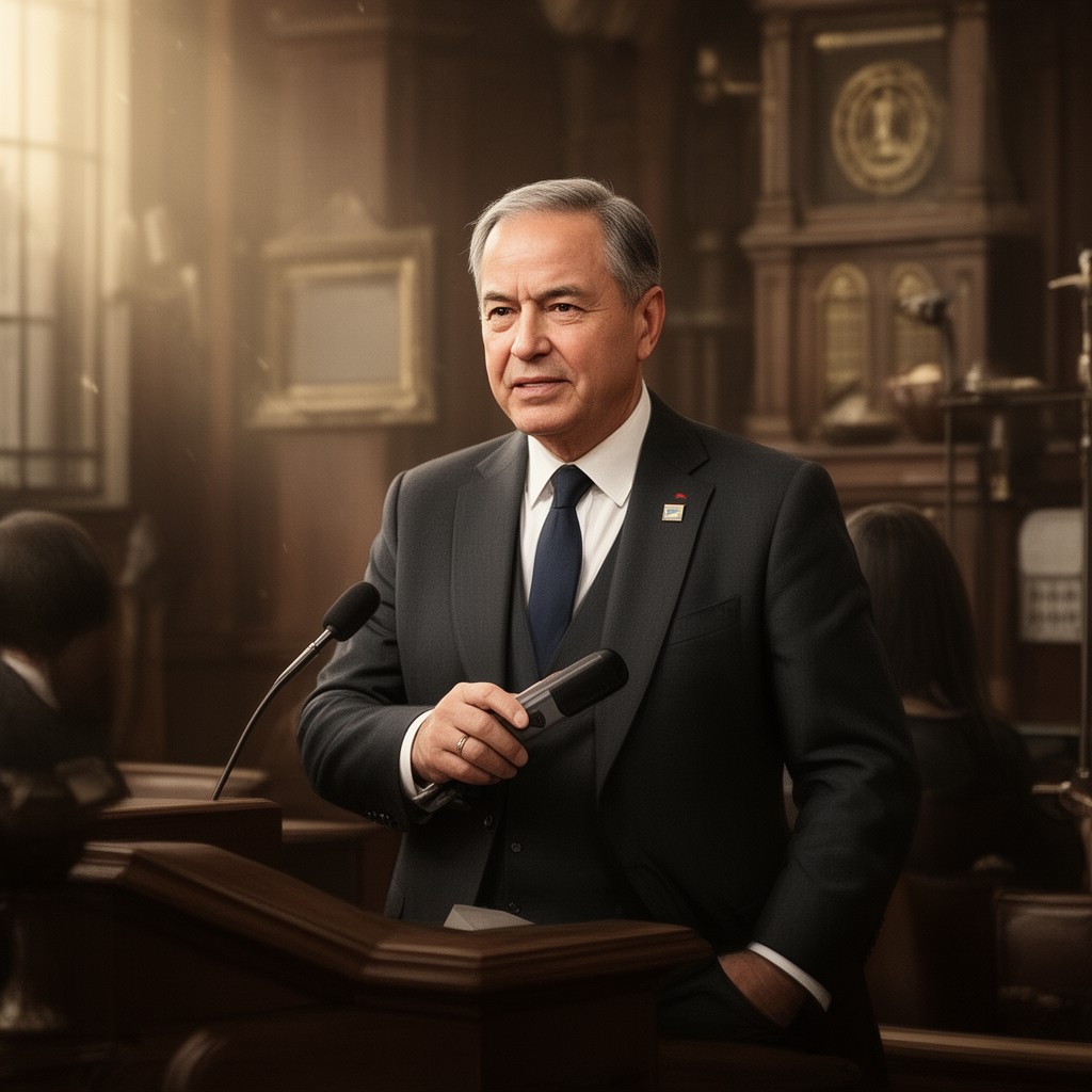 AI-generated illustration of President of the Parliamentary Council