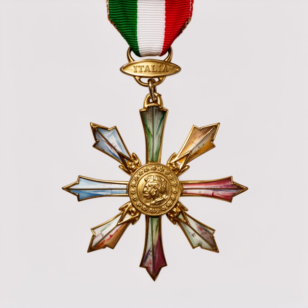 AI-generated illustration of Order of Merit of the Italian Republic