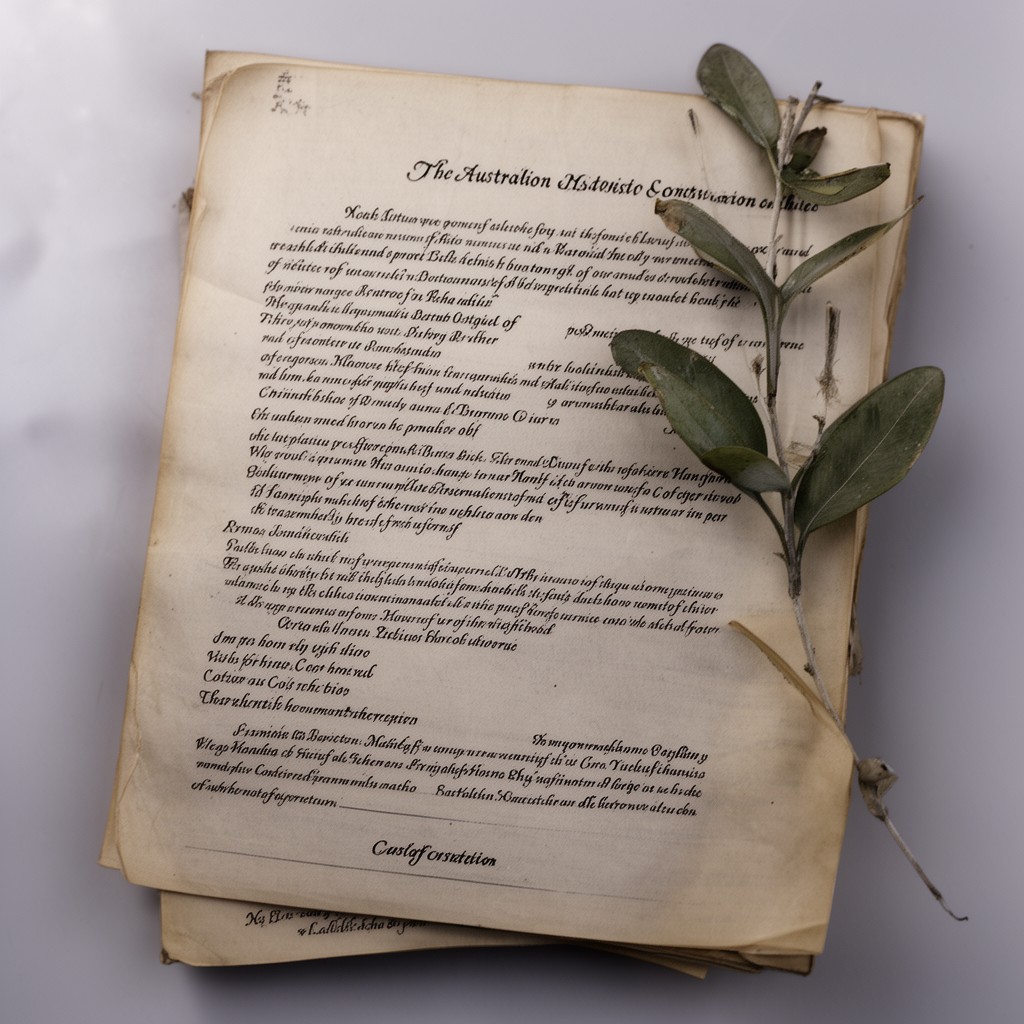 AI-generated illustration of Australian Constitution