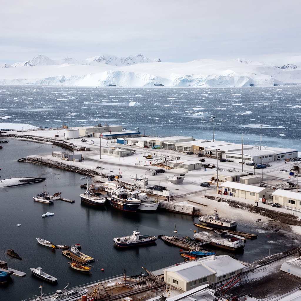 AI-generated illustration of Antarctica/Casey