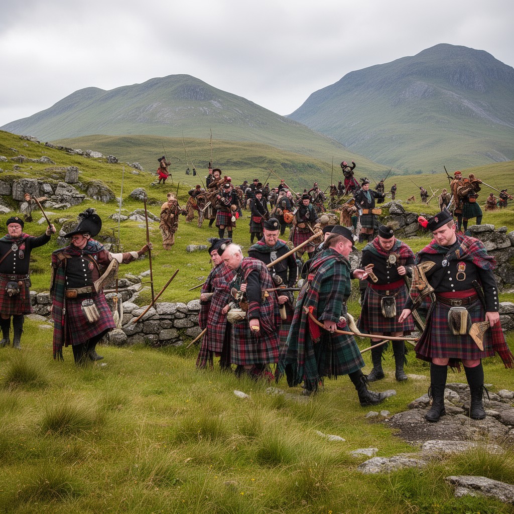 AI-generated illustration of Scottish clans