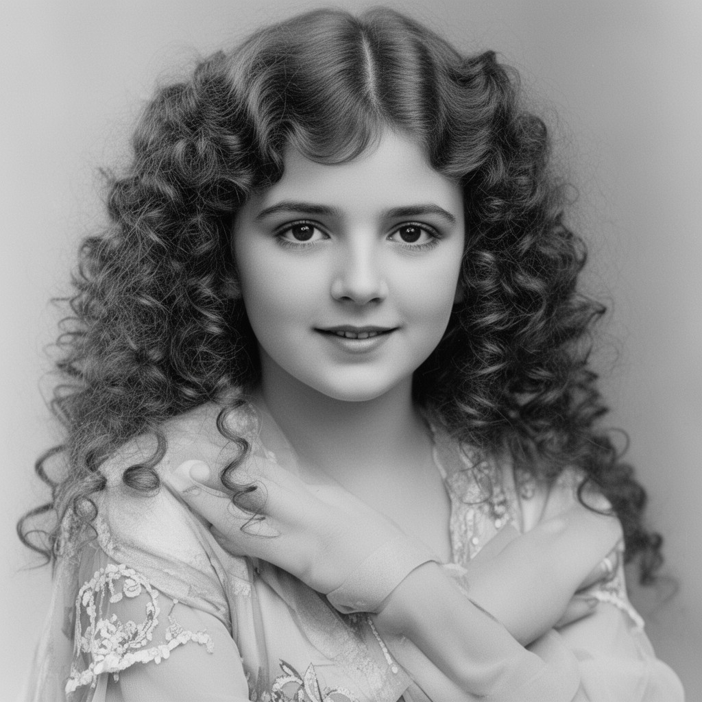 AI-generated illustration of The Girl with the Curls