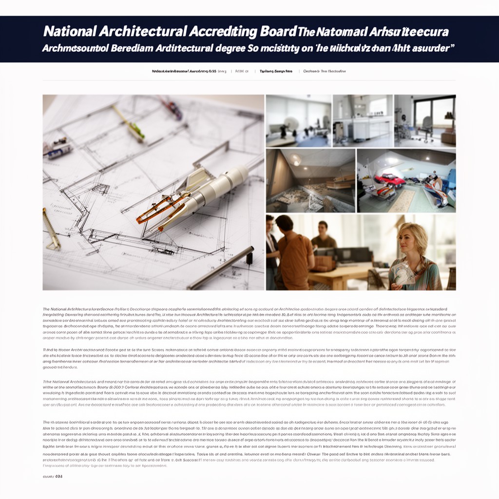 AI-generated illustration of National Architectural Accrediting Board