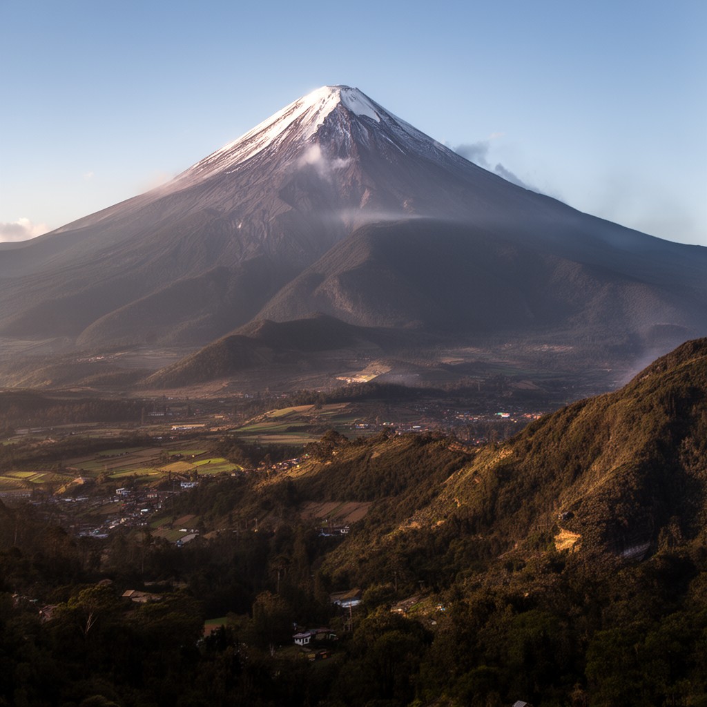 AI-generated illustration of Northern Volcanic Zone of the Andes