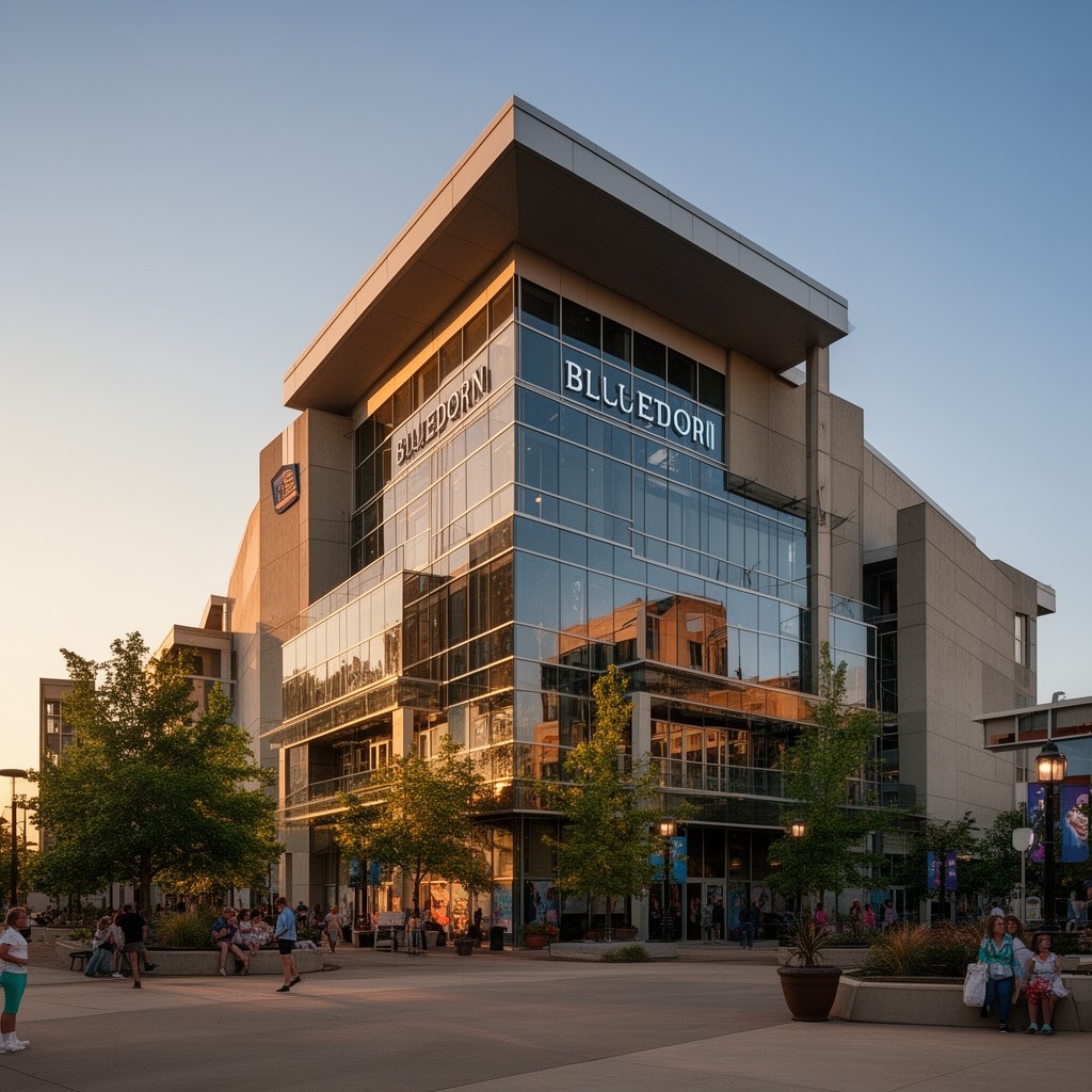 AI-generated illustration of Gallagher Bluedorn Performing Arts Center