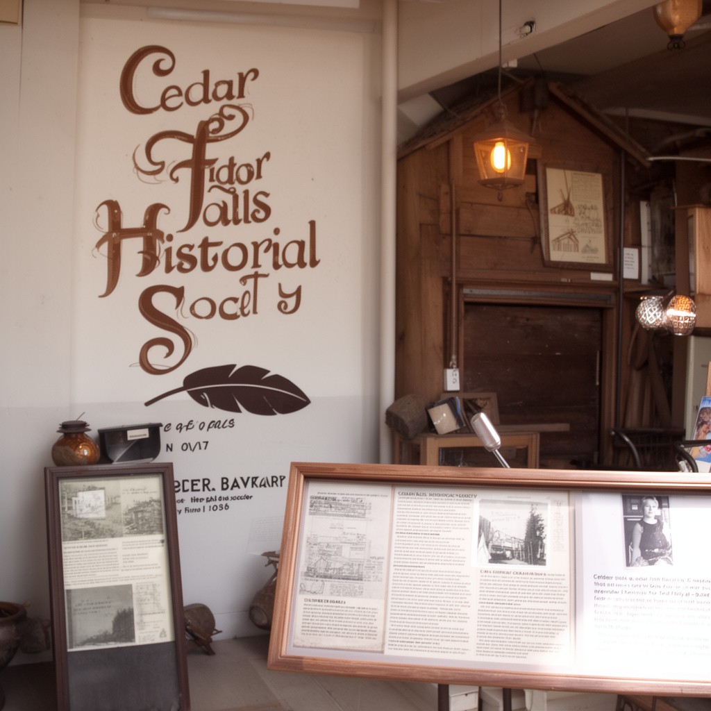 AI-generated illustration of Cedar Falls Historical Society