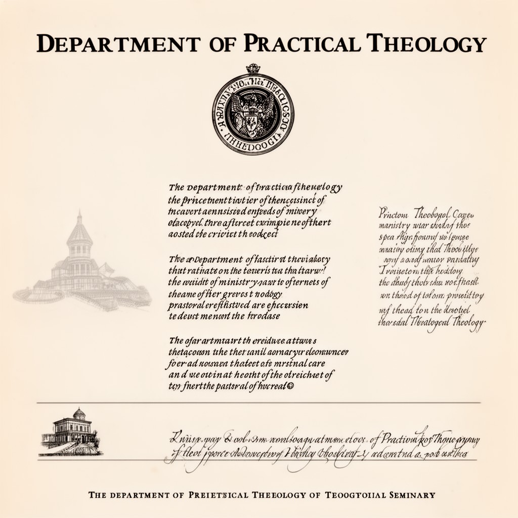 AI-generated illustration of Department of Practical Theology