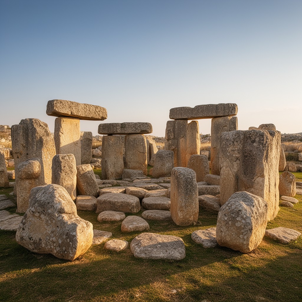 AI-generated illustration of Megalithic Temples of Malta