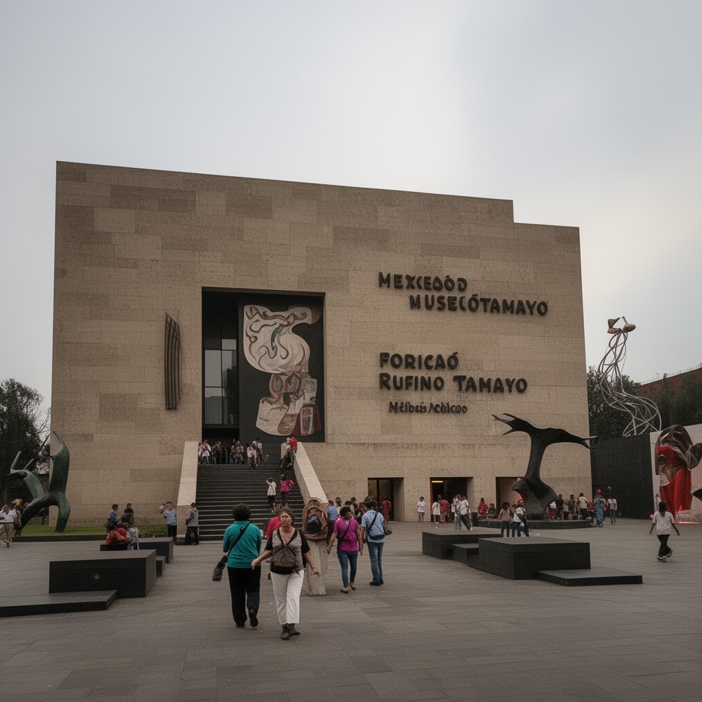 AI-generated illustration of Museo Tamayo
