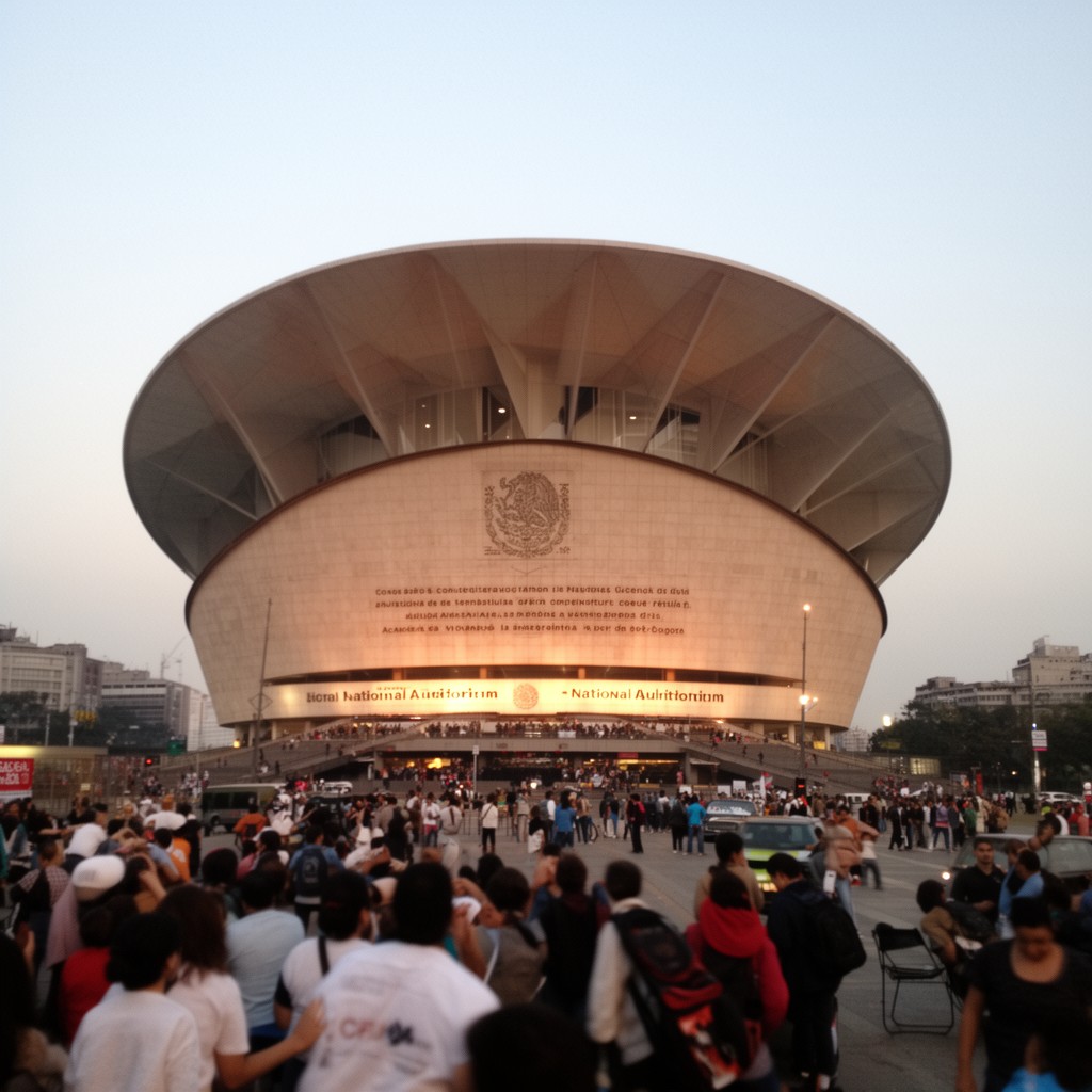 AI-generated illustration of National Auditorium