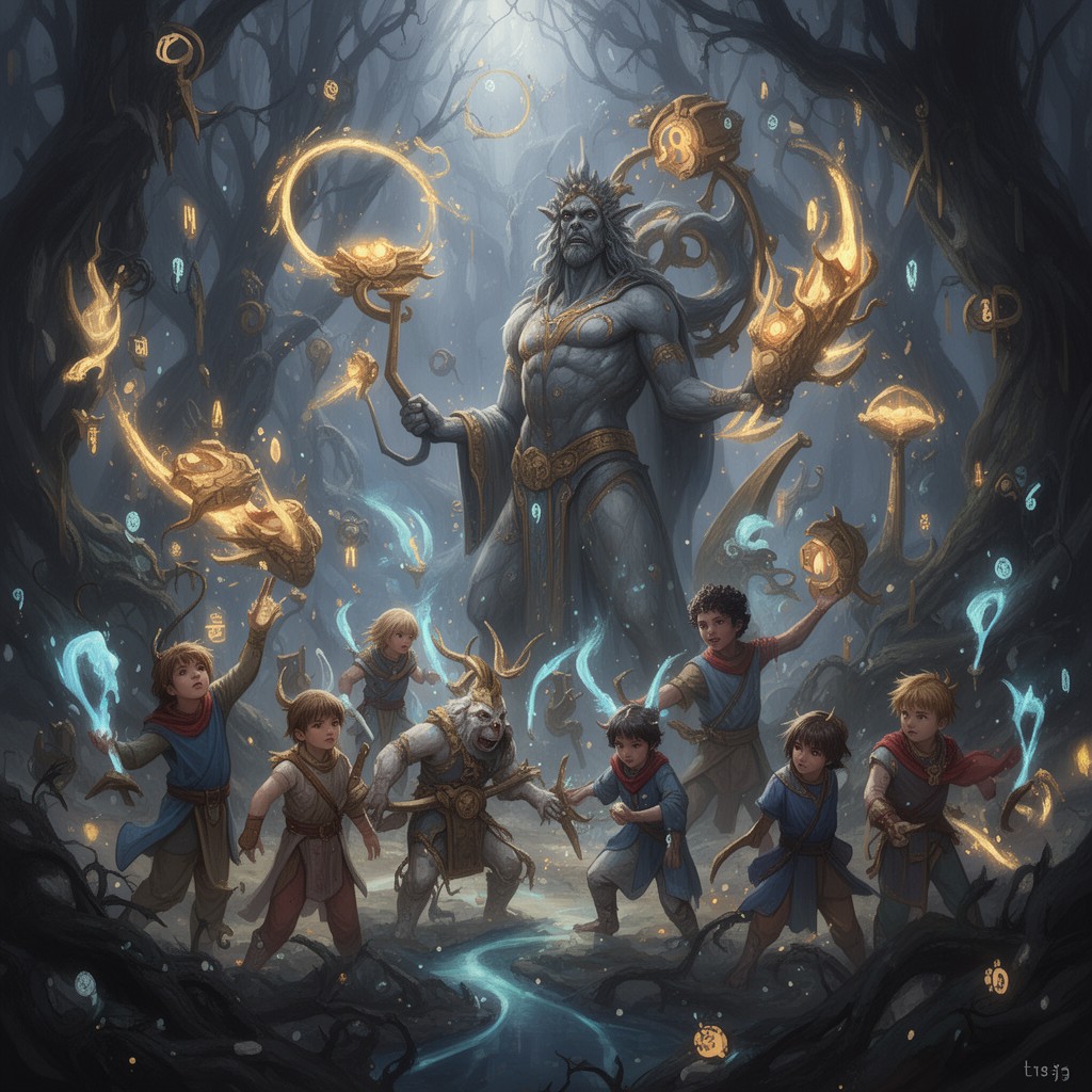 AI-generated illustration of Children of Atlas