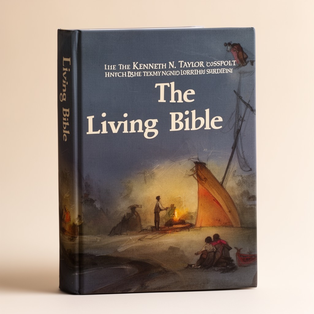 AI-generated illustration of The Living Bible