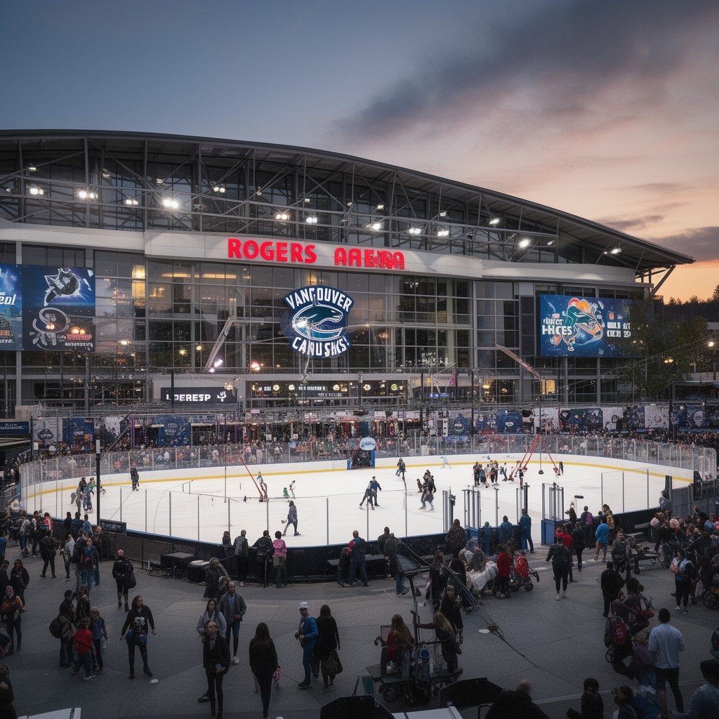 AI-generated illustration of Rogers Arena
