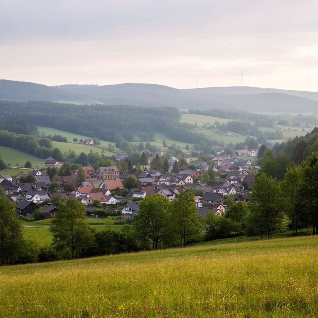 AI-generated illustration of Büllingen