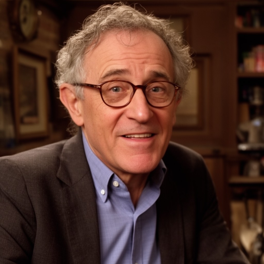 AI-generated illustration of Woody Allen
