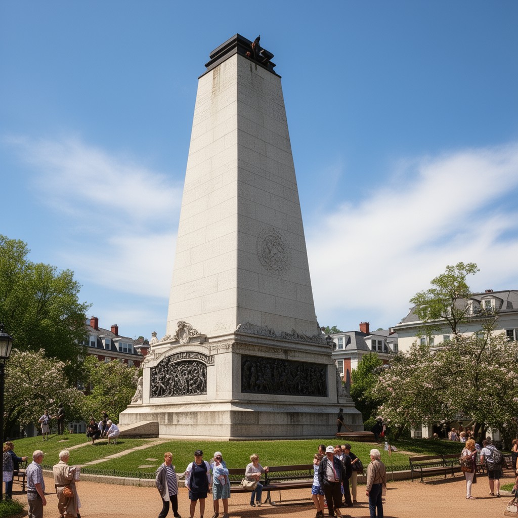 AI-generated illustration of Bunker Hill Monument Association
